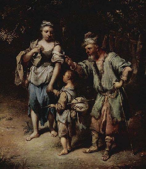 Johann Conrad Seekatz Verstobung der Hagar oil painting image